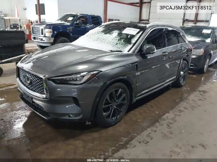 3PCAJ5M32KF118512 2019 Infiniti Qx50 Essential