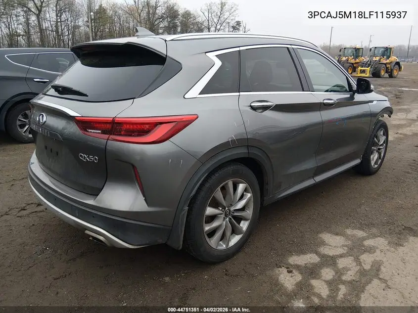 2020 Infiniti Qx50 Luxe VIN: 3PCAJ5M18LF115937 Lot: 44751351