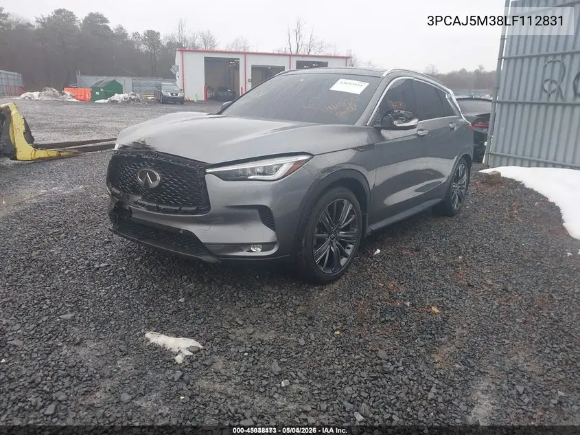 3PCAJ5M38LF112831 2020 Infiniti Qx50 Essential Awd