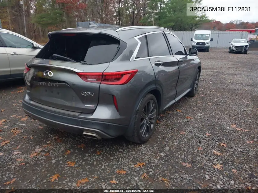 3PCAJ5M38LF112831 2020 Infiniti Qx50 Essential Awd
