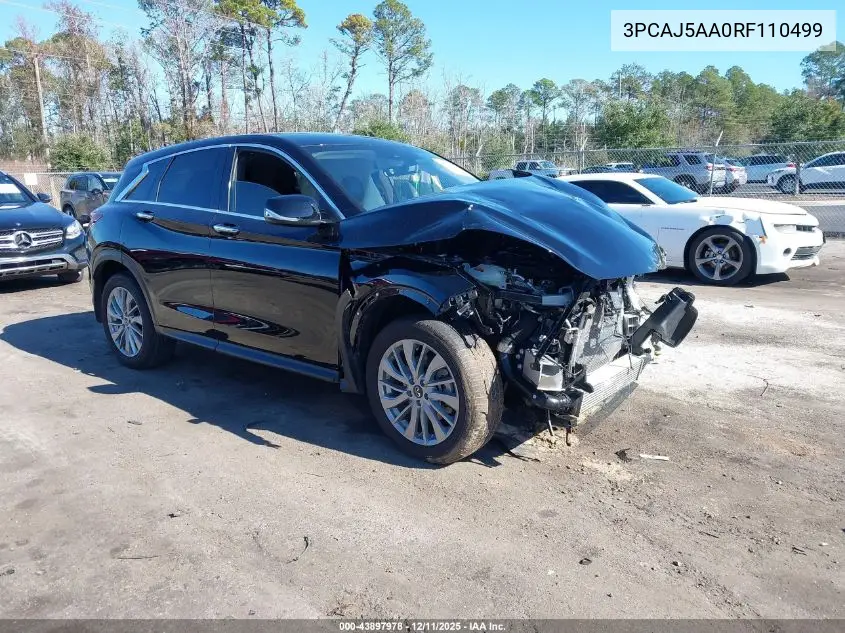 3PCAJ5AA0RF110499 2024 Infiniti Qx50 Pure