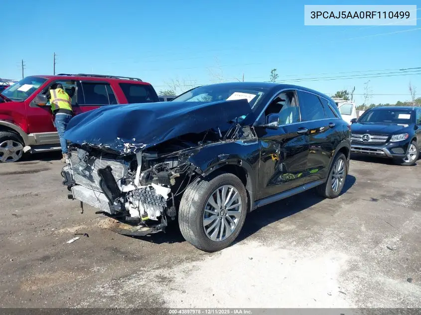 3PCAJ5AA0RF110499 2024 Infiniti Qx50 Pure