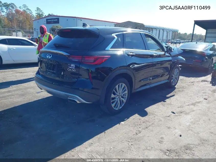 3PCAJ5AA0RF110499 2024 Infiniti Qx50 Pure