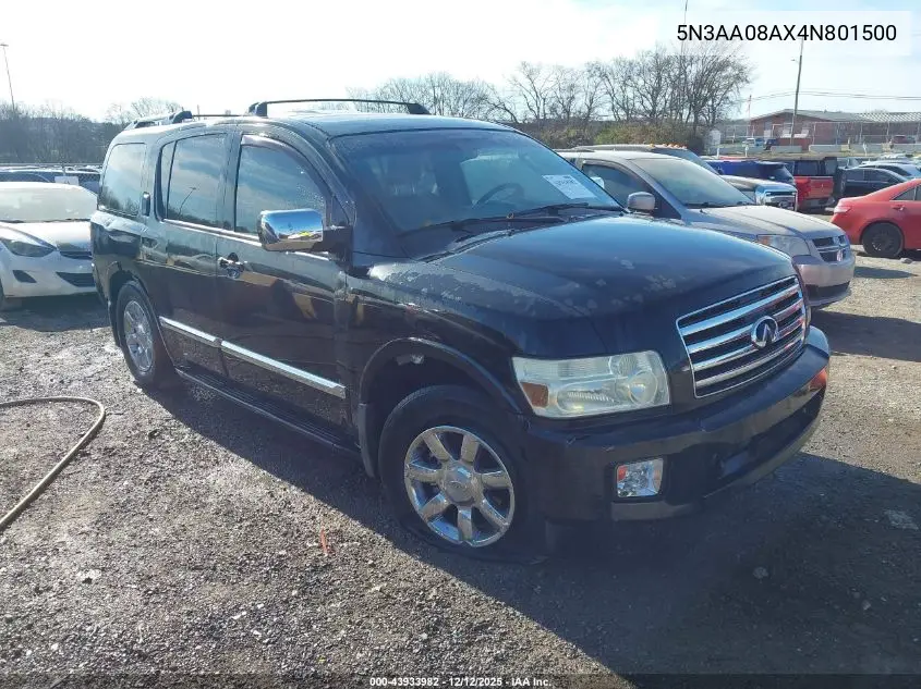 5N3AA08AX4N801500 2004 Infiniti Qx56