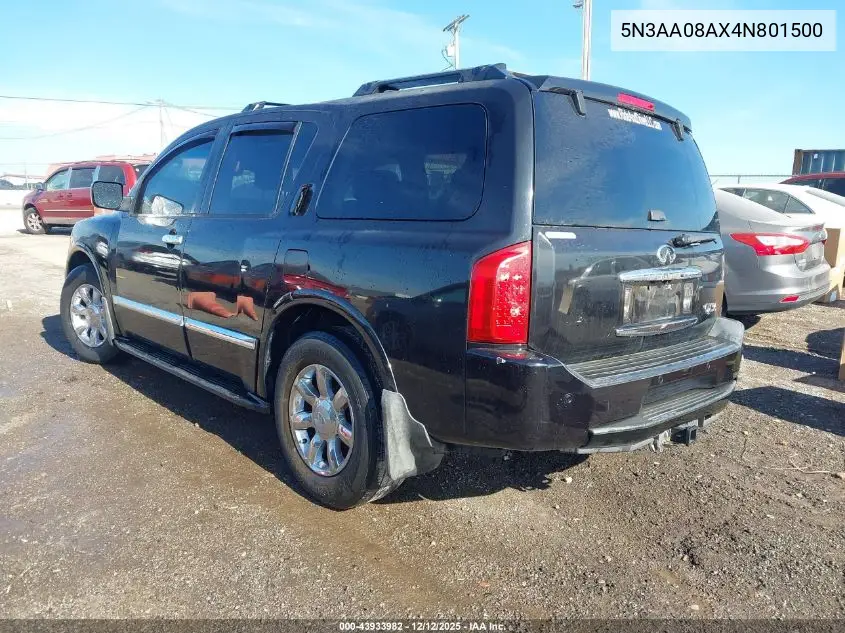 5N3AA08AX4N801500 2004 Infiniti Qx56