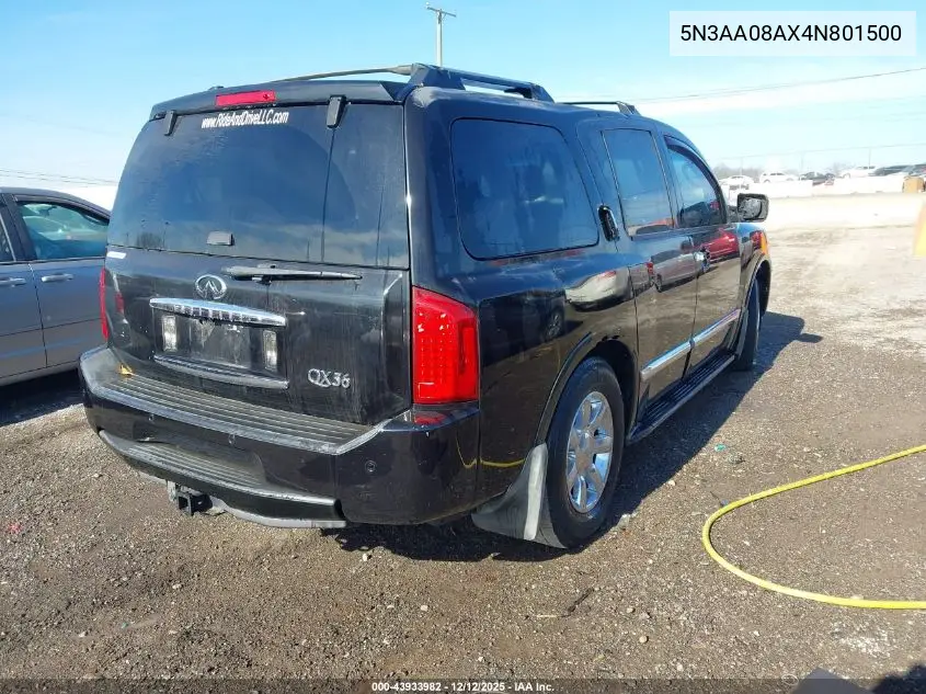 5N3AA08AX4N801500 2004 Infiniti Qx56