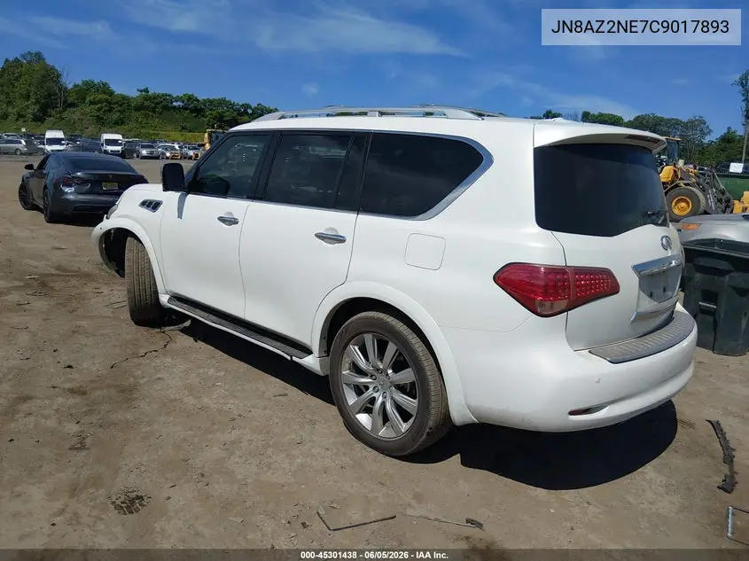 2012 Infiniti Qx56 VIN: JN8AZ2NE7C9017893 Lot: 45301438