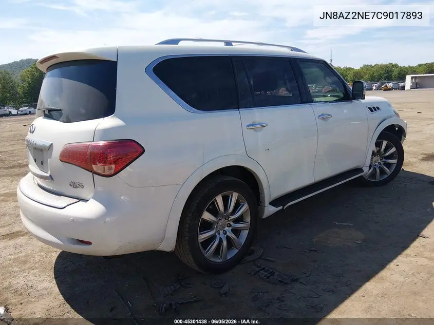 2012 Infiniti Qx56 VIN: JN8AZ2NE7C9017893 Lot: 45301438