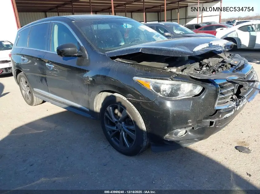 5N1AL0MN8EC534754 2014 Infiniti Qx60