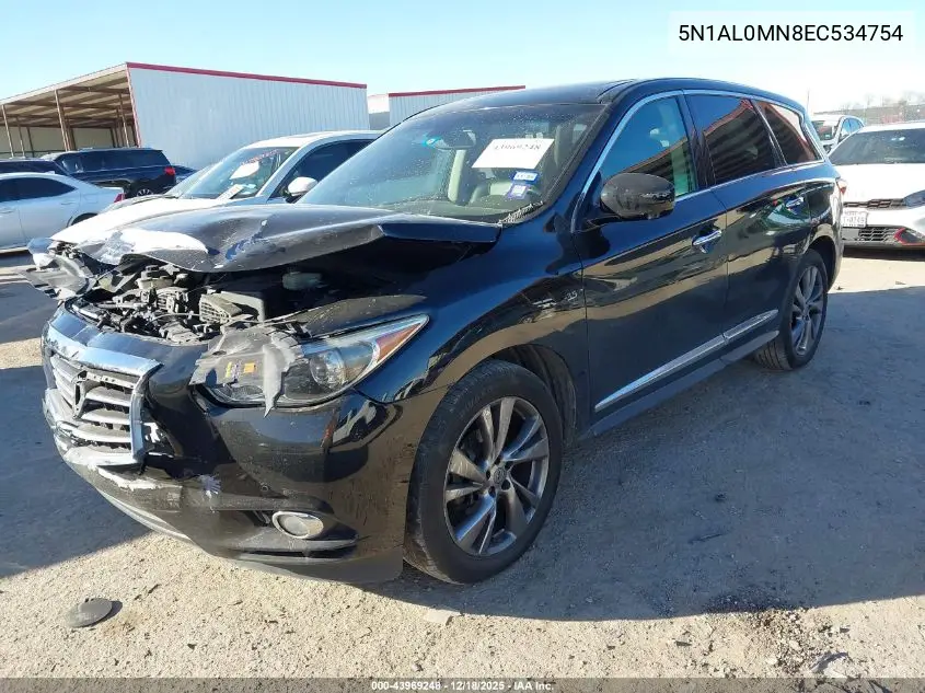 5N1AL0MN8EC534754 2014 Infiniti Qx60