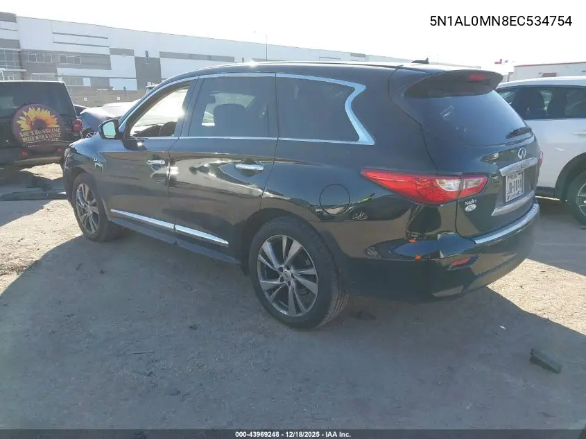 5N1AL0MN8EC534754 2014 Infiniti Qx60