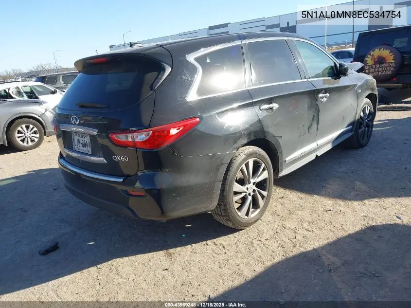 5N1AL0MN8EC534754 2014 Infiniti Qx60