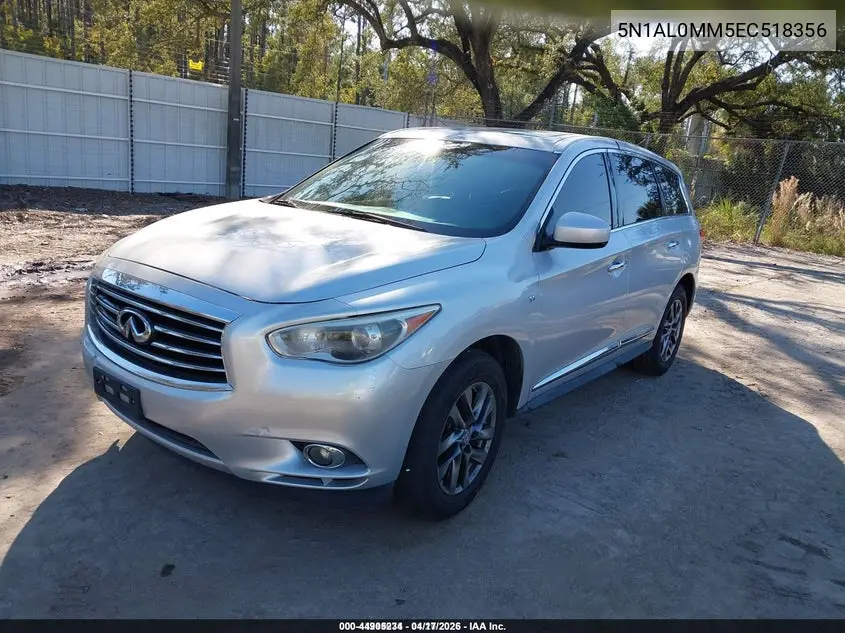 5N1AL0MM5EC518356 2014 Infiniti Qx60