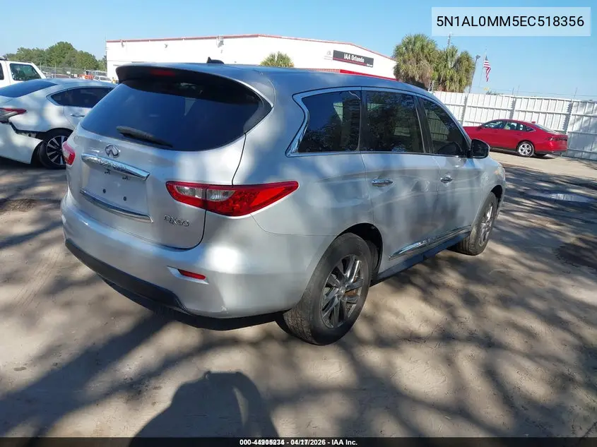 5N1AL0MM5EC518356 2014 Infiniti Qx60