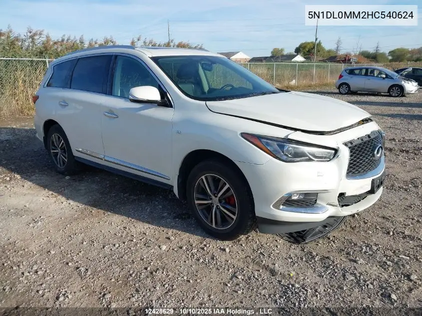 5N1DL0MM2HC540624 2017 Infiniti Qx60