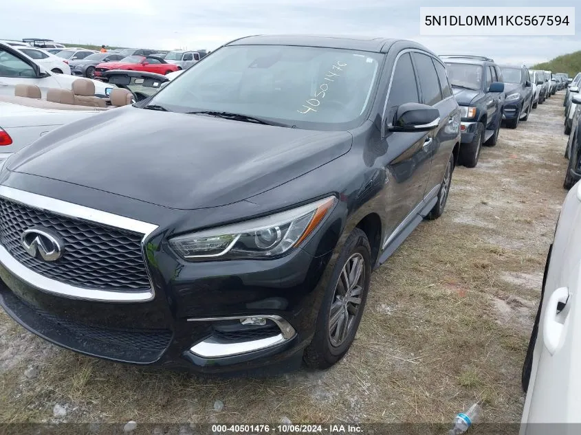 5N1DL0MM1KC567594 2019 Infiniti Qx60 Pure