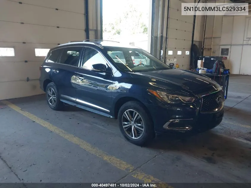 5N1DL0MM3LC529334 2020 Infiniti Qx60 Pure Awd