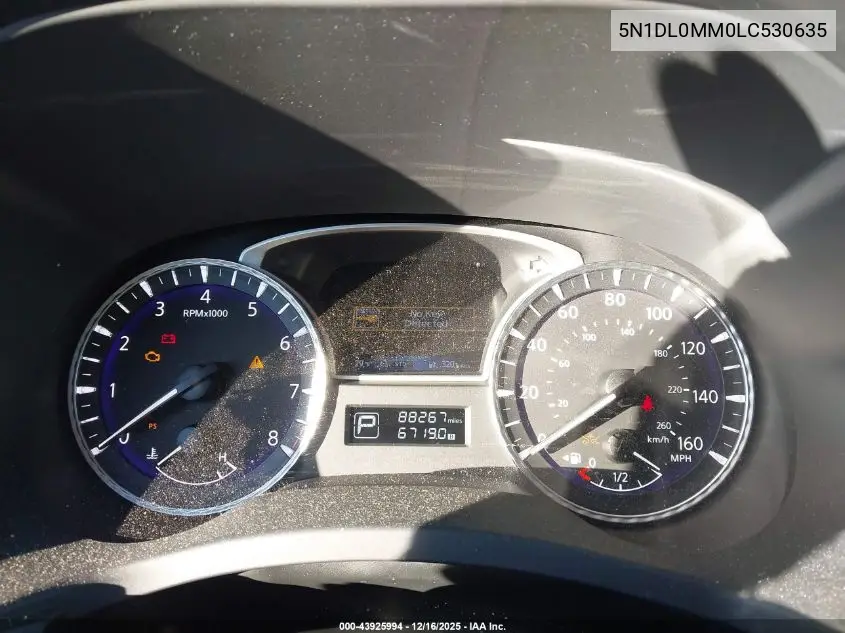 5N1DL0MM0LC530635 2020 Infiniti Qx60 Luxe Awd