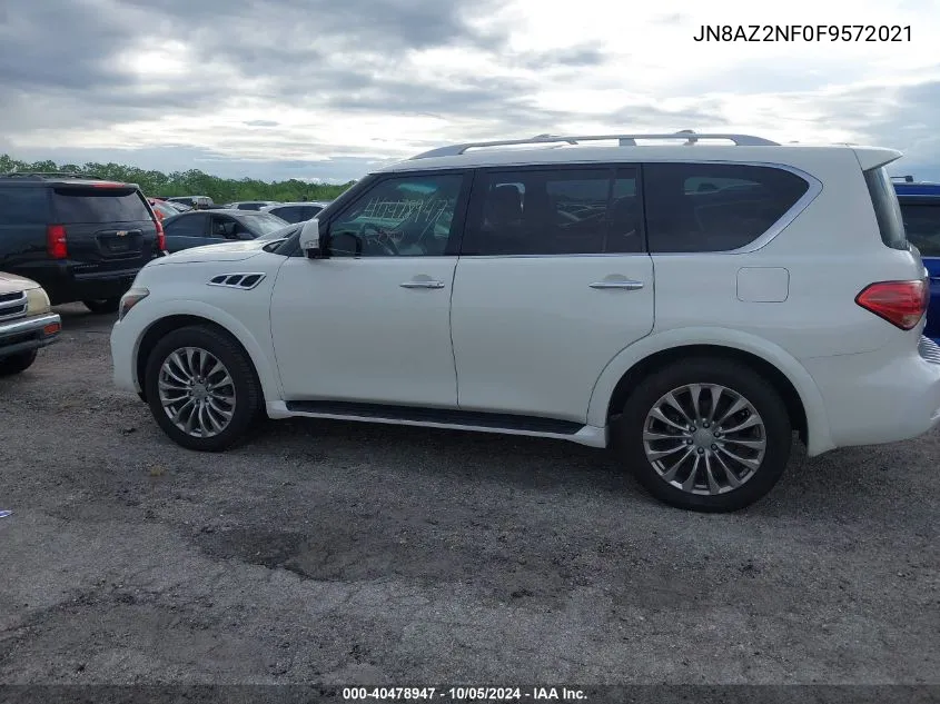 2015 Infiniti Qx80 VIN: JN8AZ2NF0F9572021 Lot: 40478947