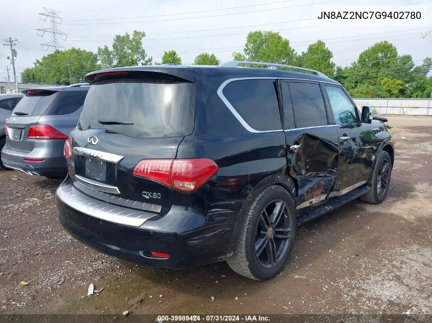 2016 Infiniti Qx80 VIN: JN8AZ2NC7G9402780 Lot: 39989424