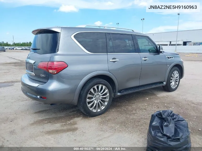 2017 Infiniti Qx80 VIN: JN8AZ2NE5H9160963 Lot: 40193371