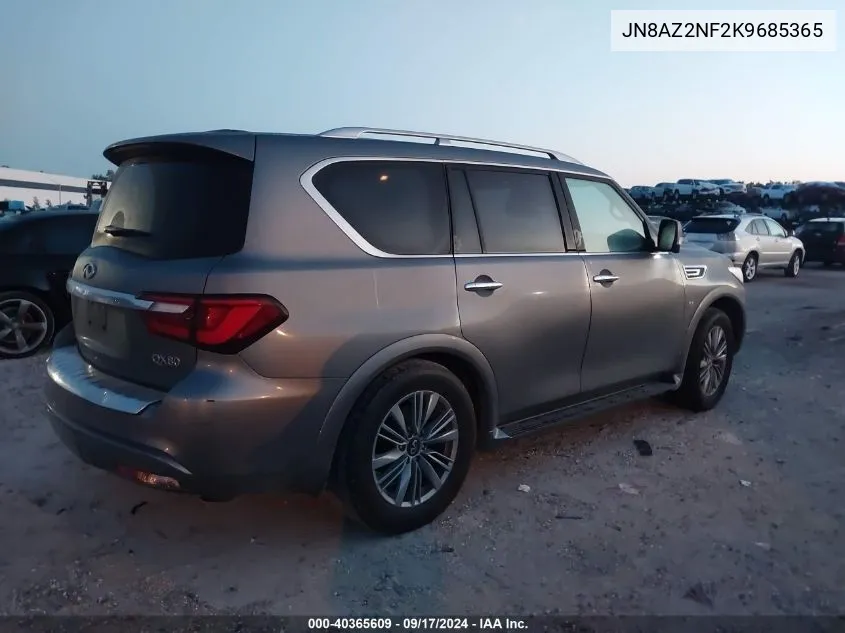 2019 Infiniti Qx80 Luxe VIN: JN8AZ2NF2K9685365 Lot: 40365609