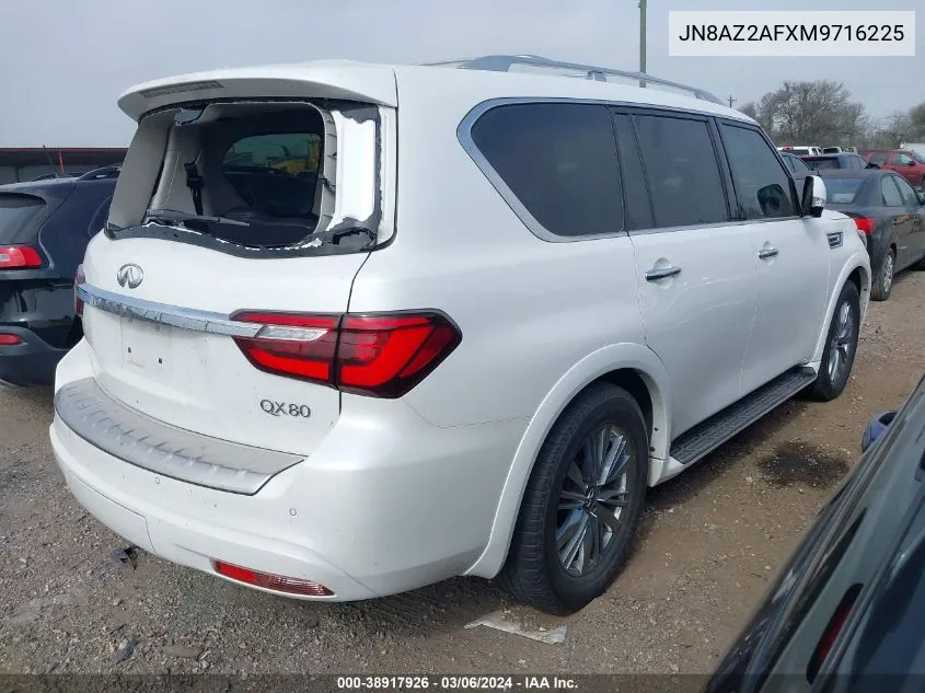 JN8AZ2AFXM9716225 2021 Infiniti Qx80 Luxe