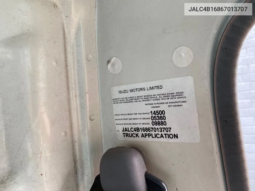 JALC4B16867013707 2006 Isuzu Npr