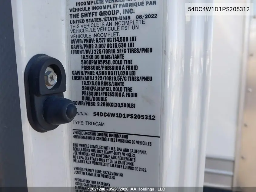2023 Isuzu Npr Hd VIN: 54DC4W1D1PS205312 Lot: 12621280