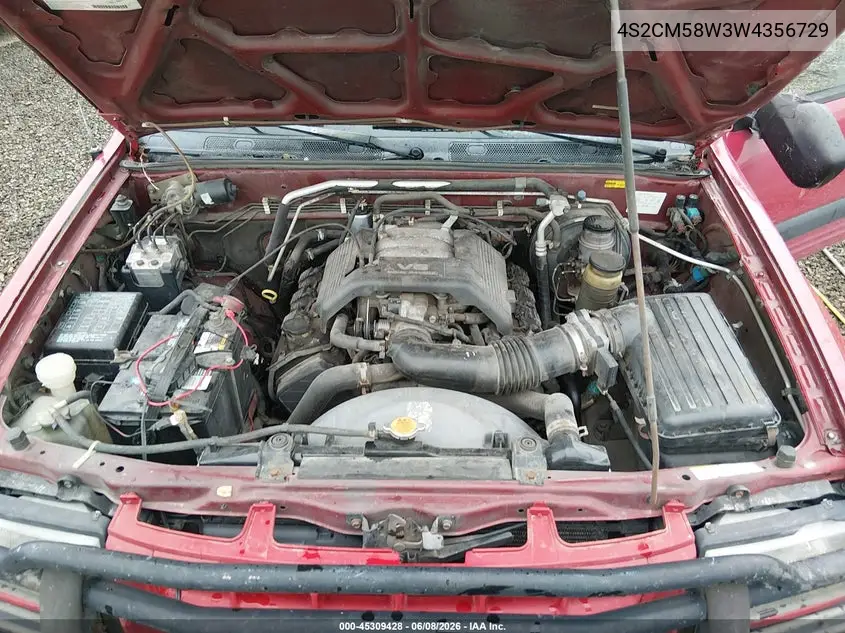 1998 Isuzu Rodeo Ls/S VIN: 4S2CM58W3W4356729 Lot: 45309428