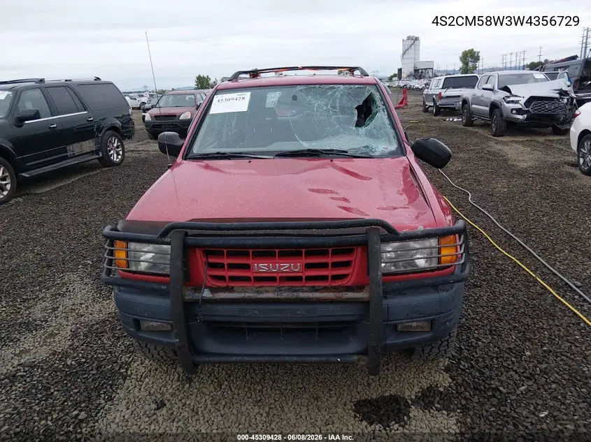 1998 Isuzu Rodeo Ls/S VIN: 4S2CM58W3W4356729 Lot: 45309428