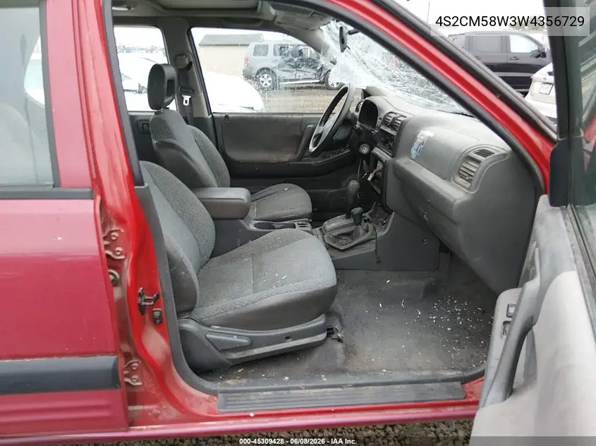 1998 Isuzu Rodeo Ls/S VIN: 4S2CM58W3W4356729 Lot: 45309428