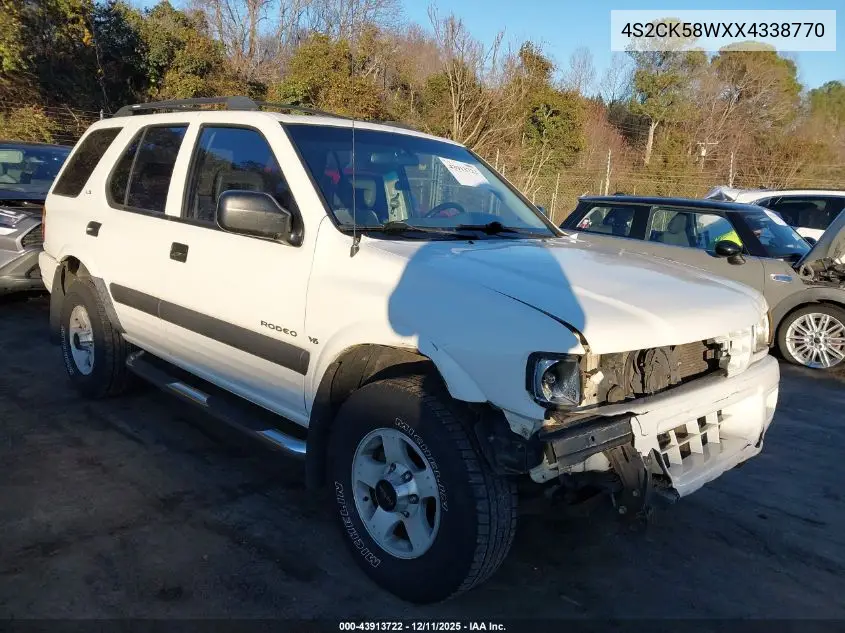 4S2CK58WXX4338770 1999 Isuzu Rodeo Ls/Lse/S 3.2L