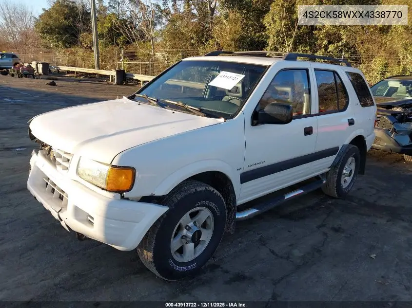 4S2CK58WXX4338770 1999 Isuzu Rodeo Ls/Lse/S 3.2L