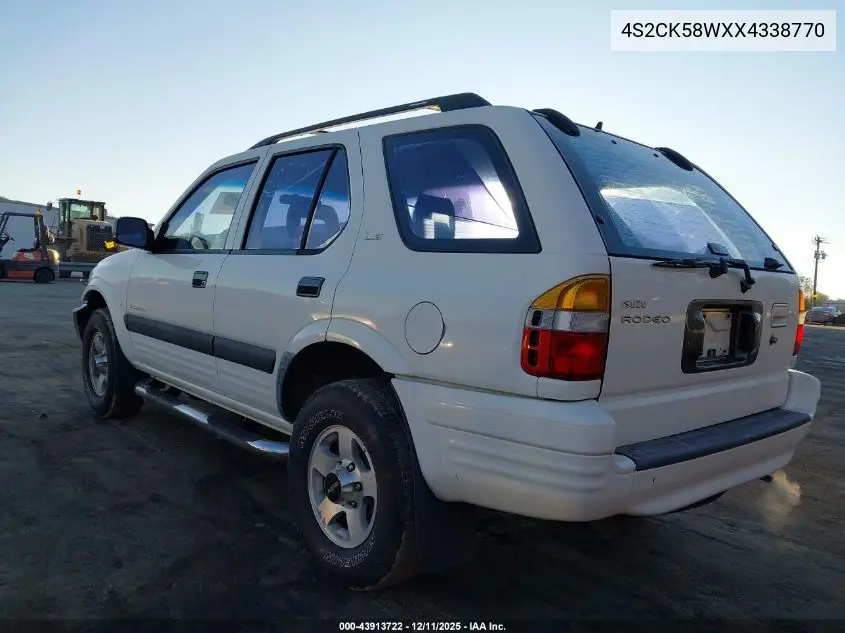 4S2CK58WXX4338770 1999 Isuzu Rodeo Ls/Lse/S 3.2L
