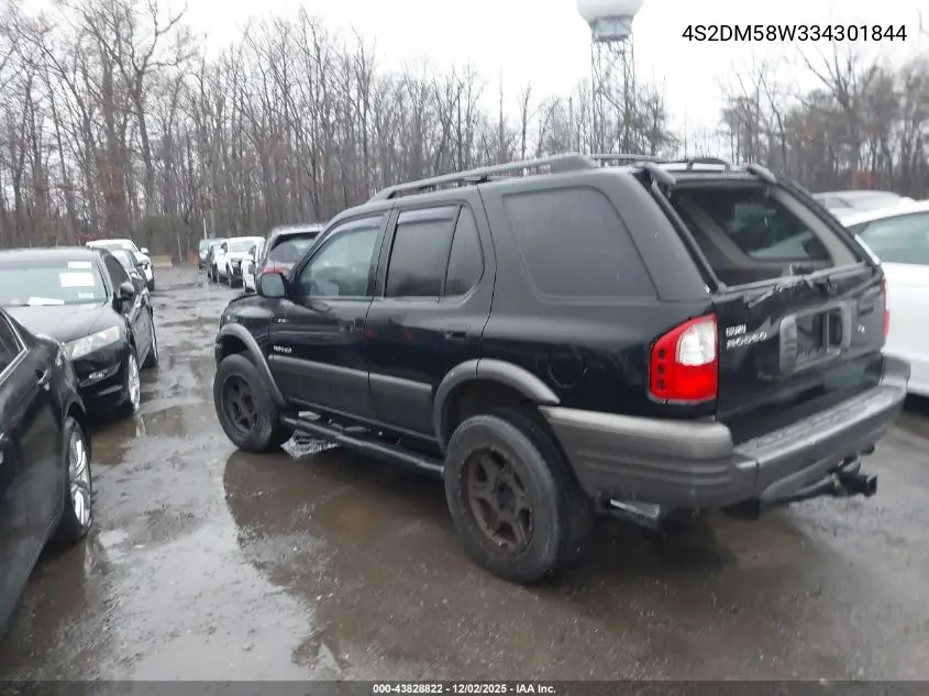 4S2DM58W334301844 2003 Isuzu Rodeo S 3.2L V6