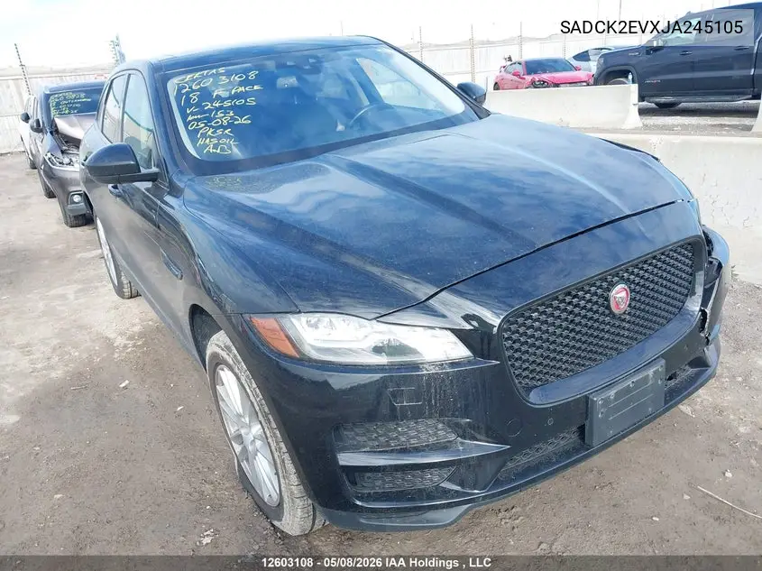 2018 Jaguar F-Pace Prestige VIN: SADCK2EVXJA245105 Lot: 12603108