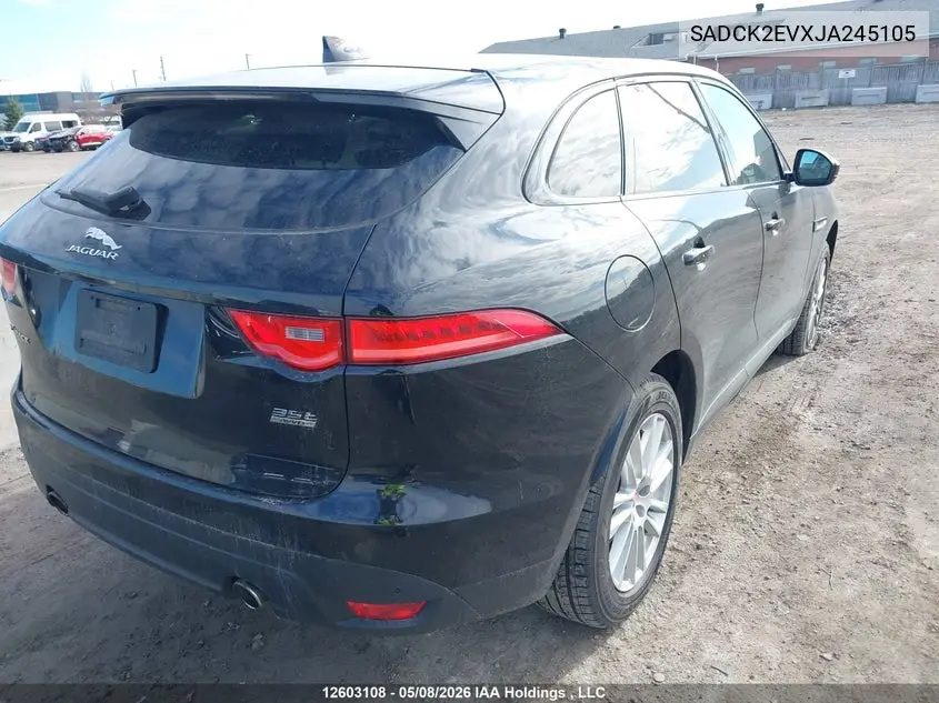 2018 Jaguar F-Pace Prestige VIN: SADCK2EVXJA245105 Lot: 12603108