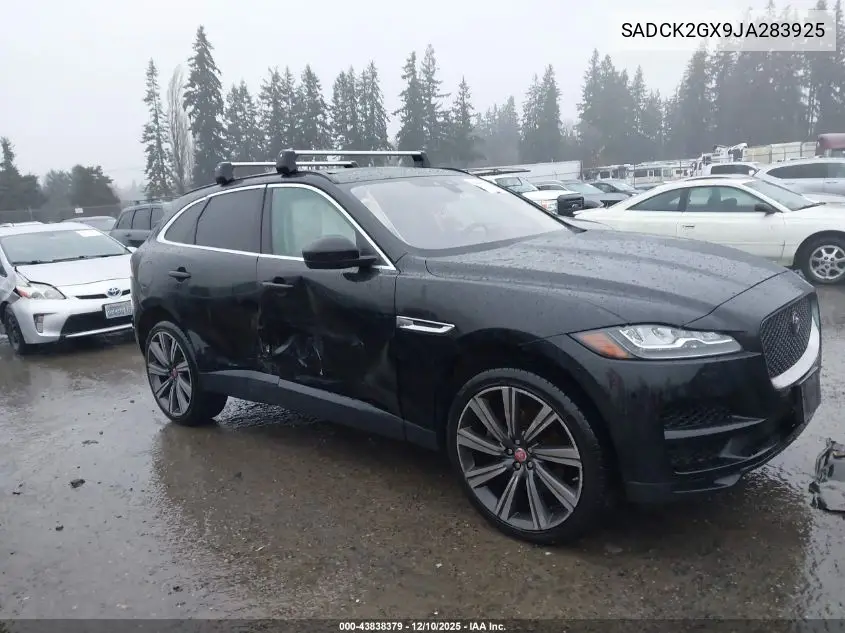SADCK2GX9JA283925 2018 Jaguar F-Pace 30T Prestige