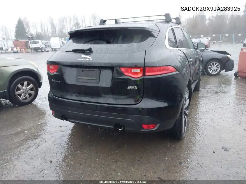 SADCK2GX9JA283925 2018 Jaguar F-Pace 30T Prestige