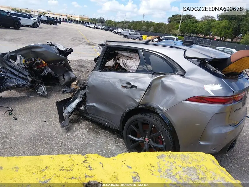 SADCZ2EE0NA690678 2022 Jaguar F-Pace Svr