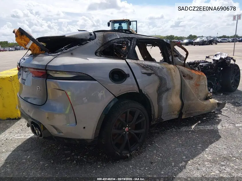 SADCZ2EE0NA690678 2022 Jaguar F-Pace Svr