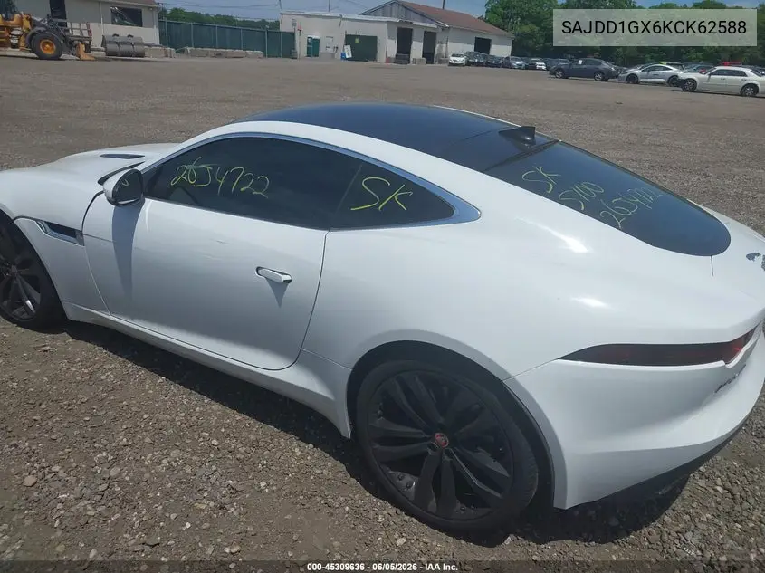 2019 Jaguar F-Type P300 VIN: SAJDD1GX6KCK62588 Lot: 45309636