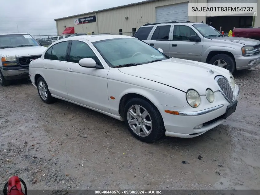 SAJEA01T83FM54737 2003 Jaguar S-Type 3.0L V6