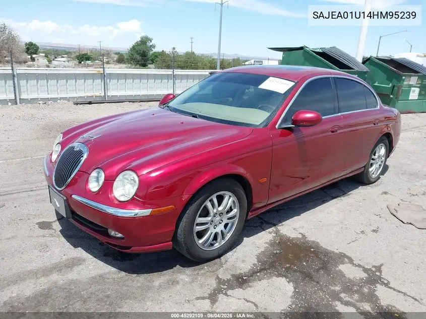 2004 Jaguar S-Type 4.2L V8 VIN: SAJEA01U14HM95239 Lot: 45292109