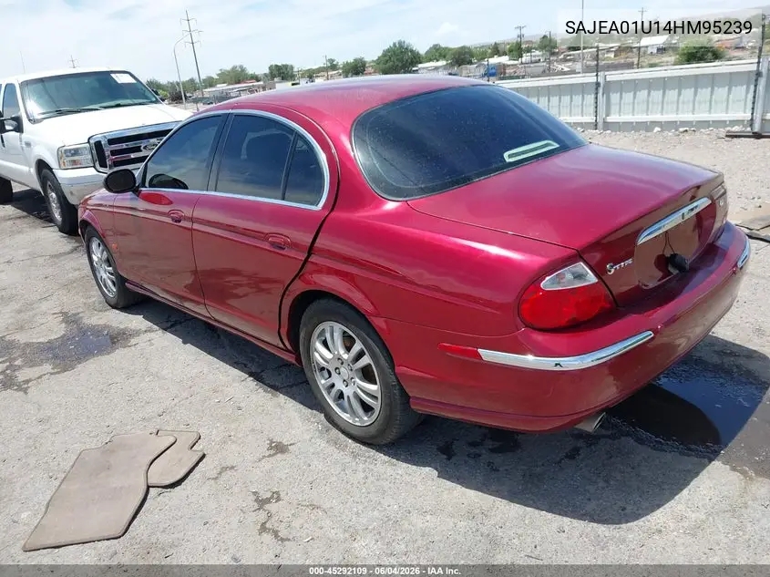 2004 Jaguar S-Type 4.2L V8 VIN: SAJEA01U14HM95239 Lot: 45292109