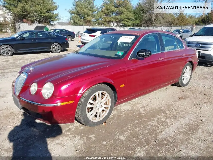 SAJWA01T75FN18855 2005 Jaguar S-Type 3.0L V6
