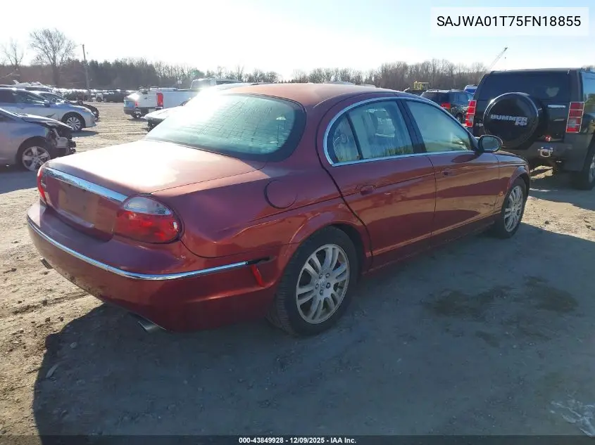SAJWA01T75FN18855 2005 Jaguar S-Type 3.0L V6