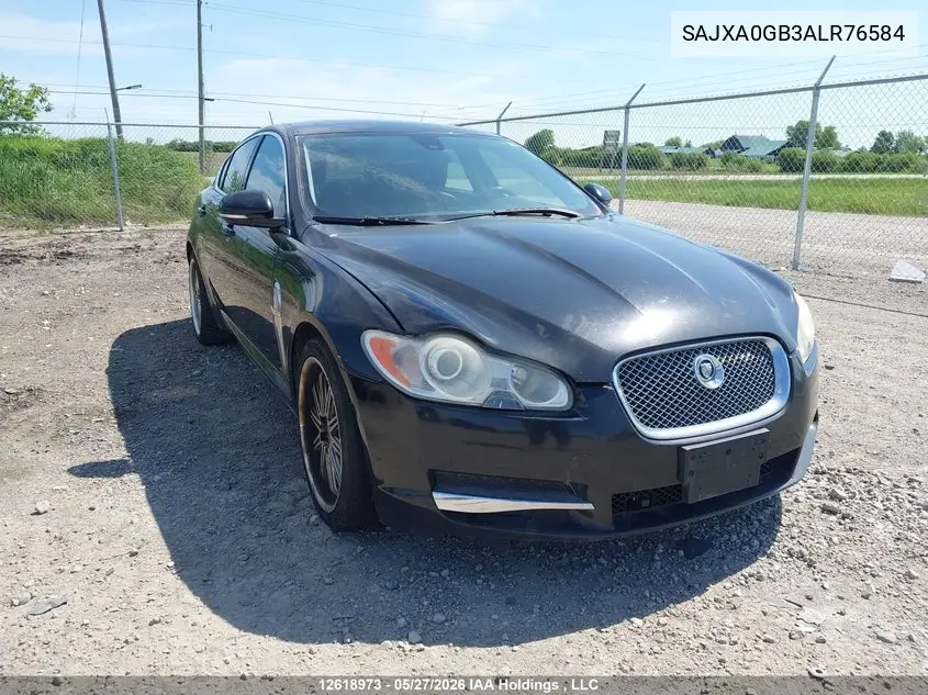 2010 Jaguar Xf Premium VIN: SAJXA0GB3ALR76584 Lot: 12618973x