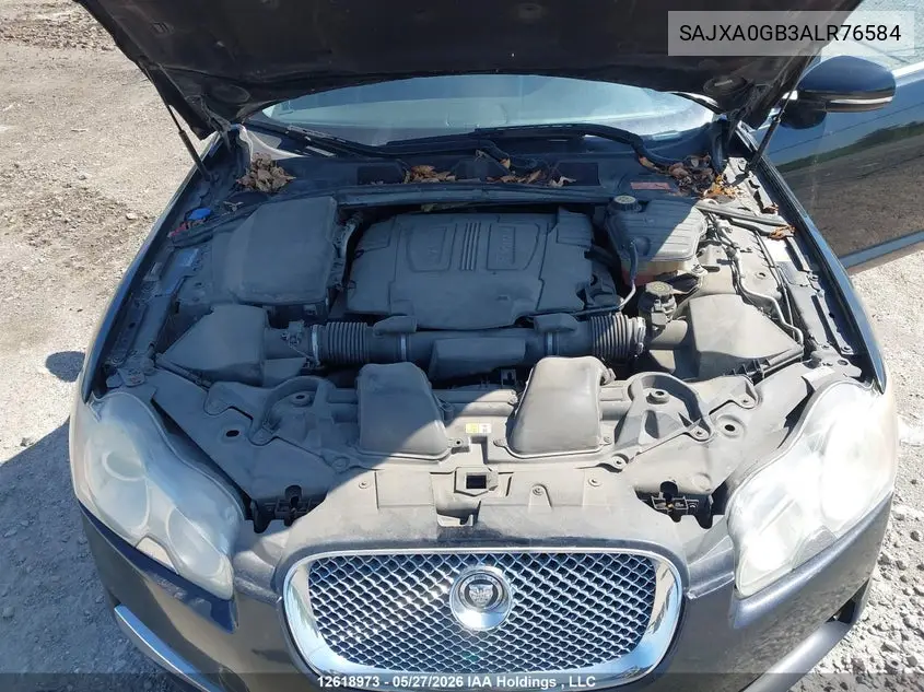 2010 Jaguar Xf Premium VIN: SAJXA0GB3ALR76584 Lot: 12618973x